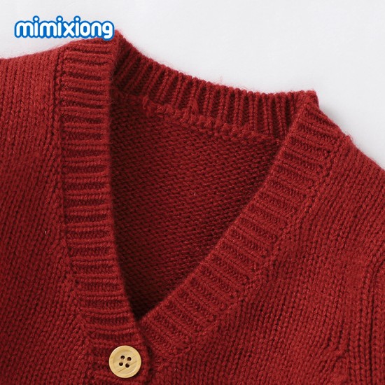 Mimixiong Baby Knitted Romper Coat 2pc Clothing Set 82W639-641