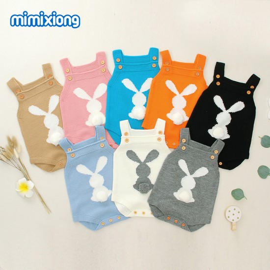 Mimixiong Baby Knitted Sleeveless Romper 82W280