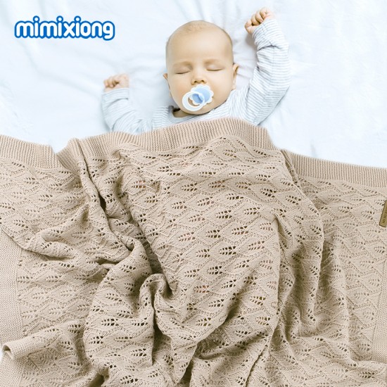 Mimixiong 100% Cotton Baby Knitted Blankets 82W513