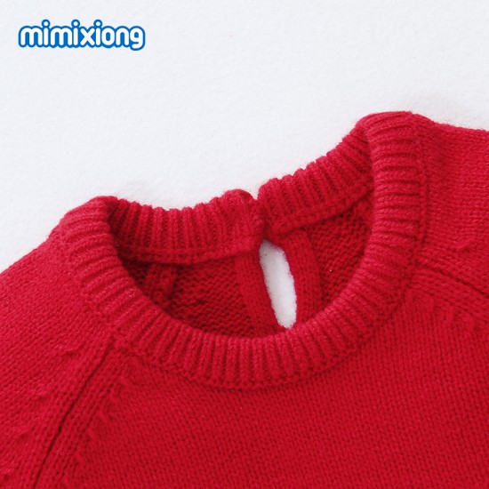 Mimixiong Baby Knitted Christmas Romper 82W554