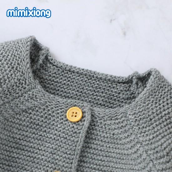 Mimixiong Baby Knitted Romper Hat 2pc Clothing Set 82W720-723