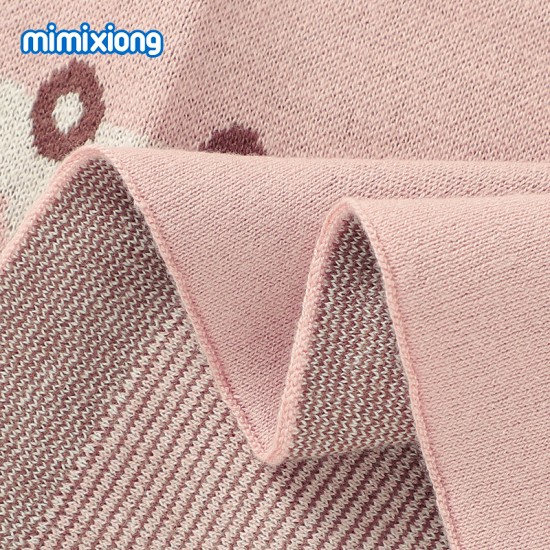 Mimixiong 100% Cotton Baby Knitted Blankets 82W725