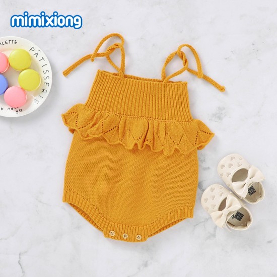 Baby Knitted Sleeveless Romper 82W747