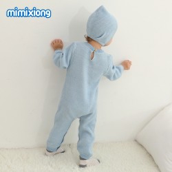 100% Cotton Mimixiong Baby Knitted 2pc Clothing Set 82W806