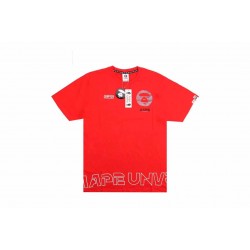 Aape 19ss Ape Head Print T-Shirt Red