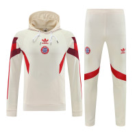 Bayern Munich Men Hooded Training Sweat Soccer Tracksuit 2024