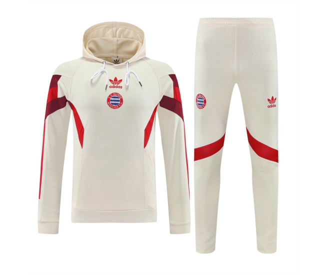 Bayern Munich Men Hooded Training Sweat Soccer Tracksuit 2024
