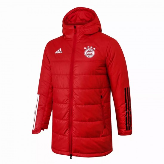 Bayern Munich Red Winter Football Jacket 2021