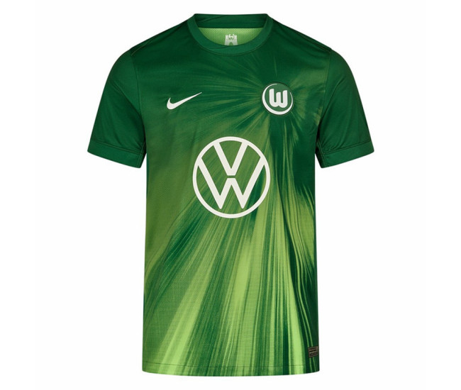 VfL Wolfsburg Mens Home Soccer Jersey 2025