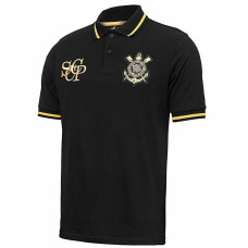 Corinthians Men's Retro Gold Polo Shirt 2025
