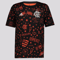 Flamengo Mens Teens Pre Match Soccer Jersey 2022
