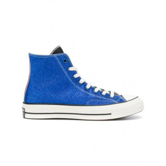Converse x JW Anderson High Top Blue Green Red Canvas Shoes