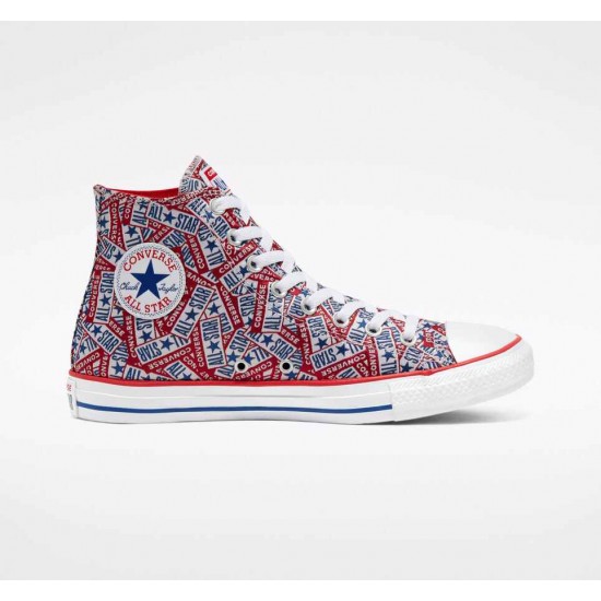 Converse Red Logo Play Chuck Taylor All Star Unisex High Top Shoe