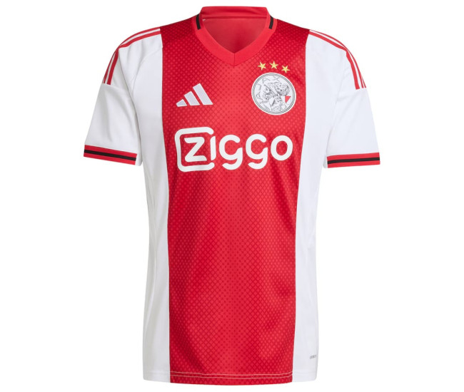Ajax Mens Home Soccer Jersey 2025