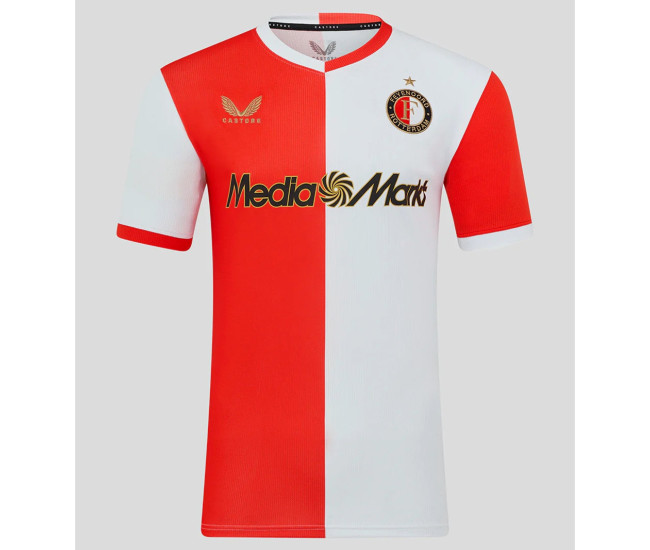 Feyenoord Mens Home Soccer Jersey 2025