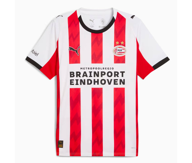 PSV Eindhoven Mens Home Soccer Jersey 2025