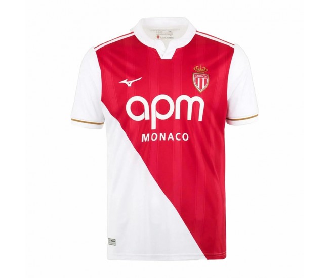 As Monaco Mens Home Soccer Jersey 2025
