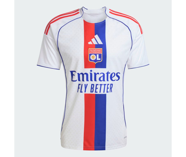 Olympique Lyonnais Mens Home Soccer Jersey 2025