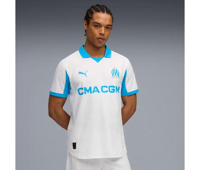 Olympique de Marseille Men's Home Authentic Soccer Jersey 2025