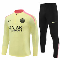 PSG Yellow Training Technical Soccer Tracksuit 2024