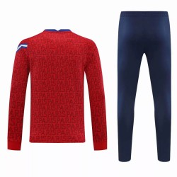 PSG Training Technical Soccer Tracksuit Crew Neck Red 2020 2021