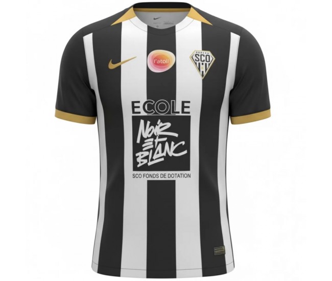 Angers Sco Mens Home Soccer Jersey 2025