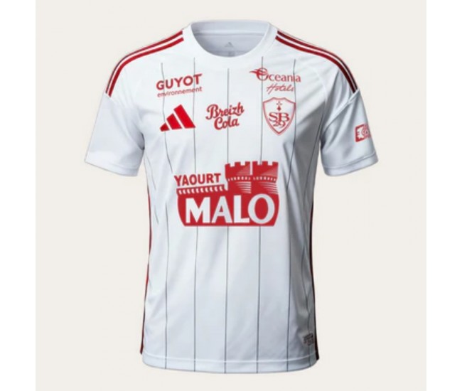 Stade Brest Mens Away Soccer Jersey 2025