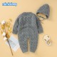 Mimixiong Baby Knitted Romper Hat 2pc Clothing Set 82W735-737