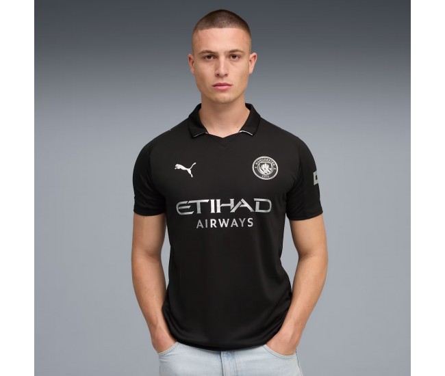 Manchester City Mens Away Authentic Soccer Jersey 2025