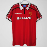 Manchester United FC Men Home Retro Soccer Jersey 1998