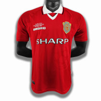 Manchester United FC Men Home Retro Soccer Jersey 1999