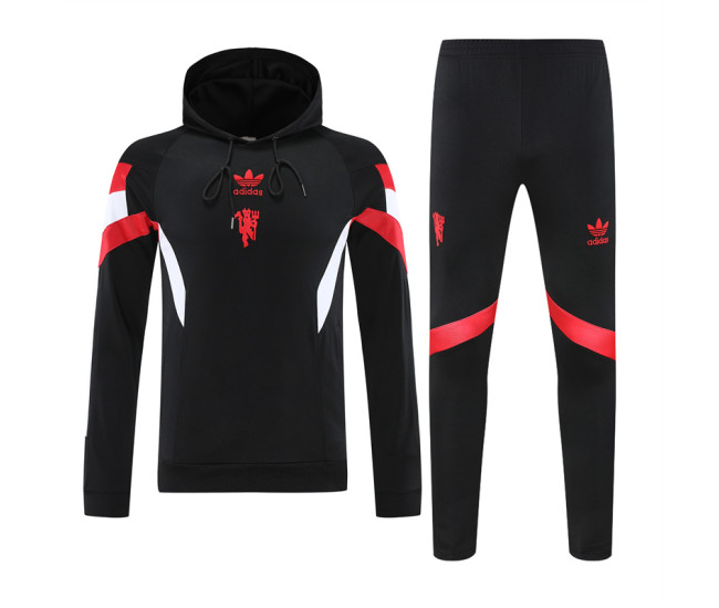 Manchester United Men's Originals Training Hooded Sweat Soccer Tracksuit 2024
