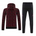 Manchester United FC Men's Pre Match Training Hooded Sweat Football Tracksuit 2024