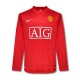 Manchester United Retro Home Long Sleeve Jersey 2007 2008