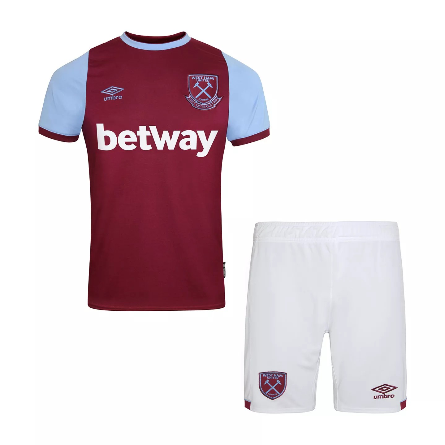 WHUFC West Ham United Baby//Toddler Kit T-Shirt /& Shorts Set 2020//21