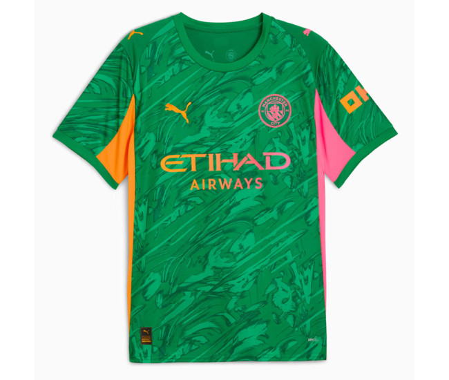 Manchester City Mens Goalkeeper Green Jersey 2025