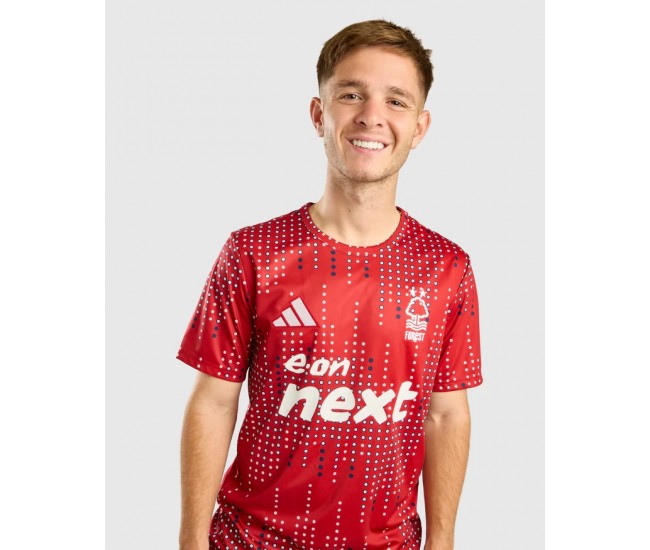 Nottingham Forest Mens Limited Edition Europe Pre-Match Jersey Soccer Jersey 2025
