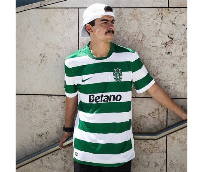 Sporting CP Mens Home Authentic Soccer Jersey 2025