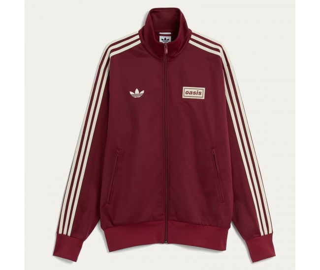 Adidas Originals x Oasis Adult Tour Firebird Track Top 2025 Noble Maroon