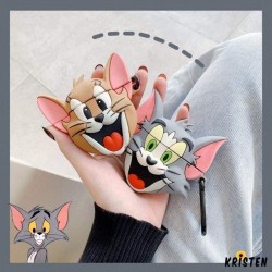 Tom and Jerry Style Silicone Protective Case for Apple Airpods 1 & 2