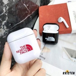 The North Face Style Glossy Hard Protective Shockproof Case for Apple Airpods 1 & 2