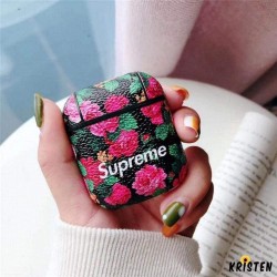 Supreme Style Floral Hard Protective Shockproof Case for Apple Airpods 1 & 2