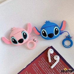 Stitch Style Face Silicone Protective Shockproof Case for Apple Airpods 1 & 2
