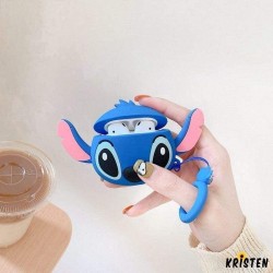 Stitch Style Face Silicone Protective Shockproof Case for Apple Airpods 1 & 2