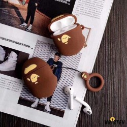 Retro Bape Style 3d Street Fashion Silicone Protective Shockproof Case for Apple Airpods 1 & 2