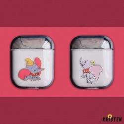 Dumbo Style Flying Elephant Clear Hard Protective Shockproof Case for Apple Airpods 1 & 2