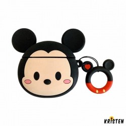 Disney Style Mickey Minnie Mouse Face Silicone Protective Shockproof Case for Apple Airpods 1 &