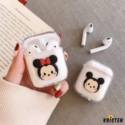 Disney Mickey Minnie Mouse Hard Clear Protective Shockproof Case for Apple Airpods 1 & 2