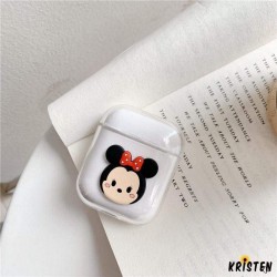 Disney Mickey Minnie Mouse Hard Clear Protective Shockproof Case for Apple Airpods 1 & 2