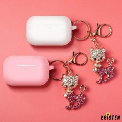 Diamond Cat Keychain Protective Case for Apple Airpods Pro